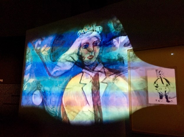 Mostra Chagall, Love and Life, a Roma al Chiostro del Bramante, installazione interattiva. Foto Safarik Art Magazine