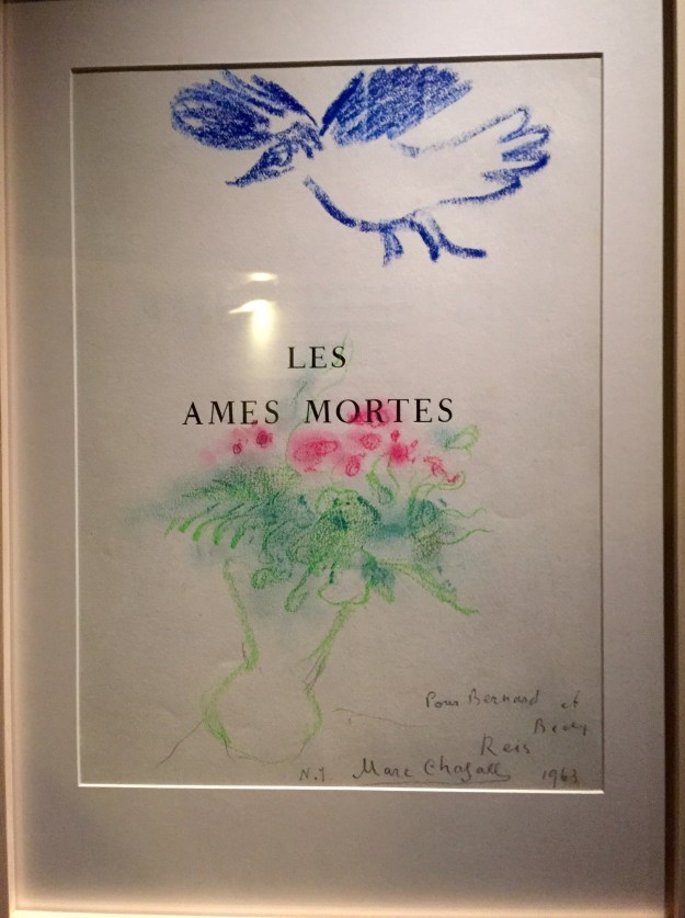 Marc Chagall, Frontespizio per Les Ames Mortes (Le anime Morte di N. Gogol). Foto Safarik Art Magazine
