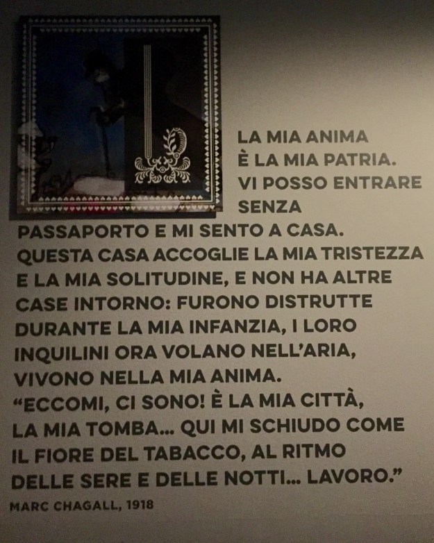 Mostra Chagall, Love and Life, a Roma al Chiostro del Bramante. La mia anima è la mia patria