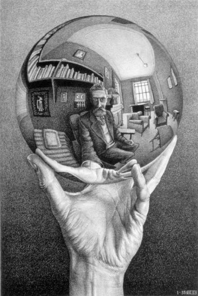 Escher, Sfera (Autoritratto)