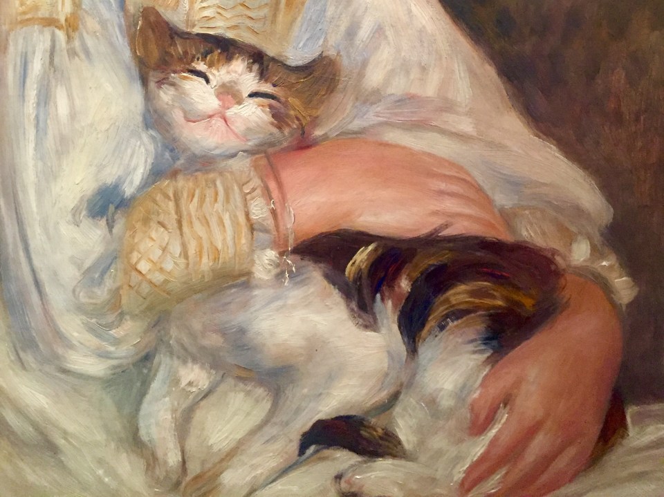 Pierre-Auguste Renoir, Julie Manet con gatto, particolare