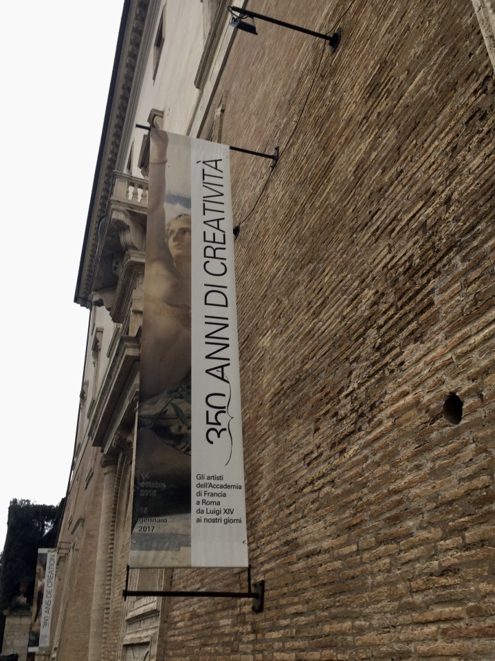 Accademia di Francia a Roma (esterno Villa Medici a Trinità dei Monti), Mostra 350 anni di creatività, 2016-17. Foto Safarik Art Magazine