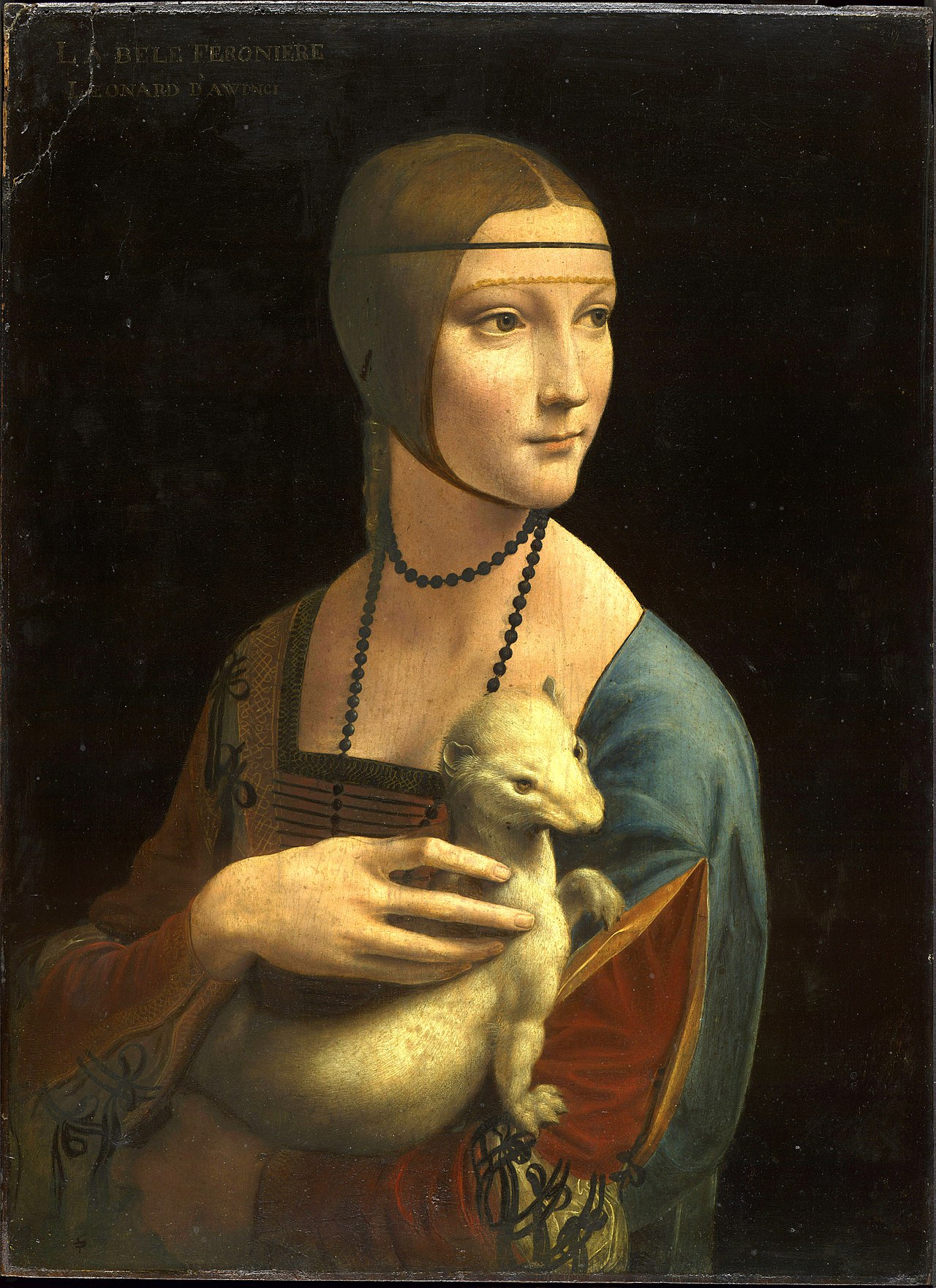 10. Dama con l’ermellino – Leonardo da Vinci (1488-90) - Museo Nazionale, Cracovia