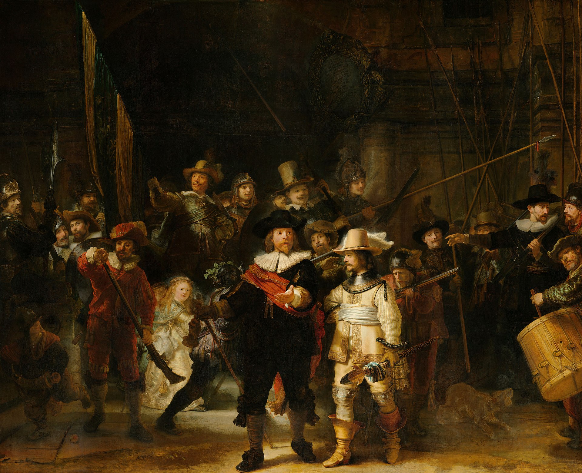 11. Ronda di notte – Rembrandt (1642) - Rijksmuseum di Amsterdam