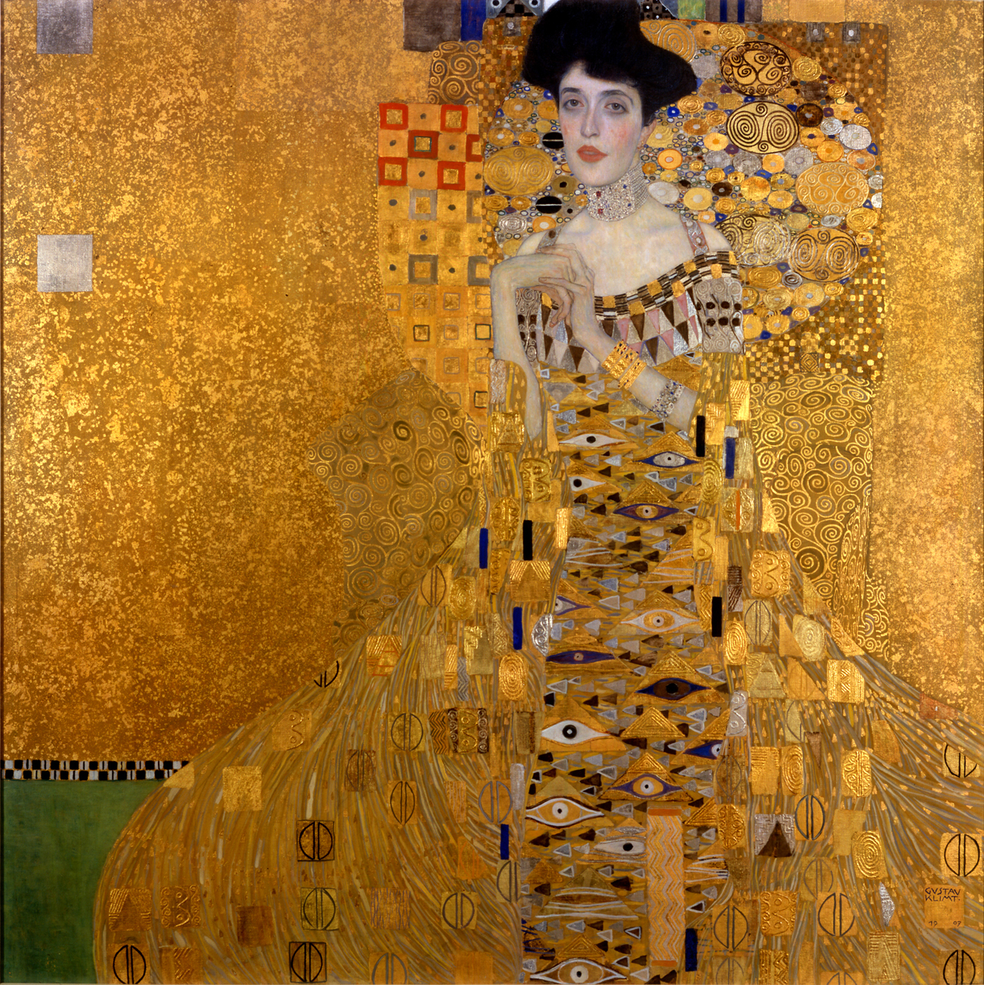 17. Ritratto di Adele Bloch-Bauer I – Gustav Klimt (1907) - Neue Galerie, New York