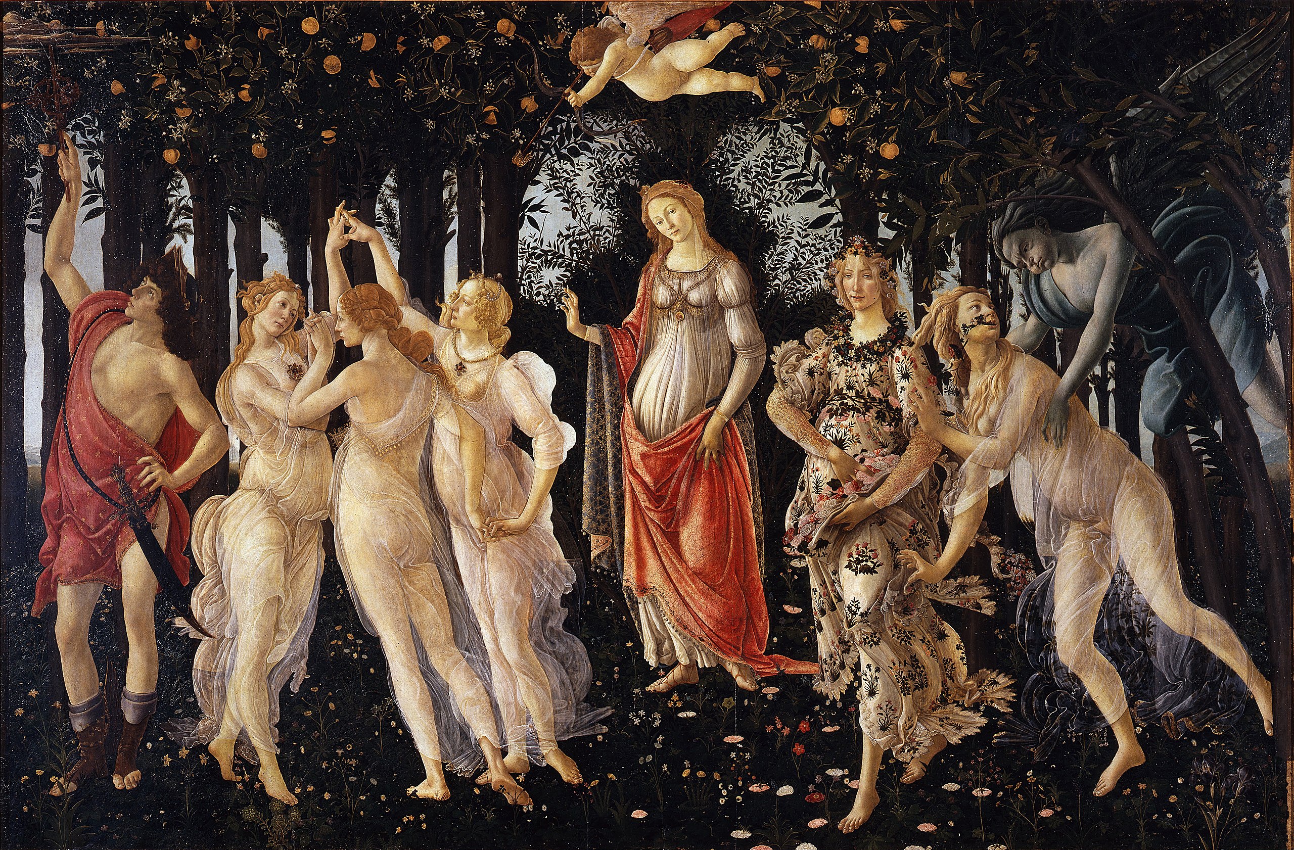 24. Primavera – Sandro Botticelli (c. 1482) – Uffizi, Firenze