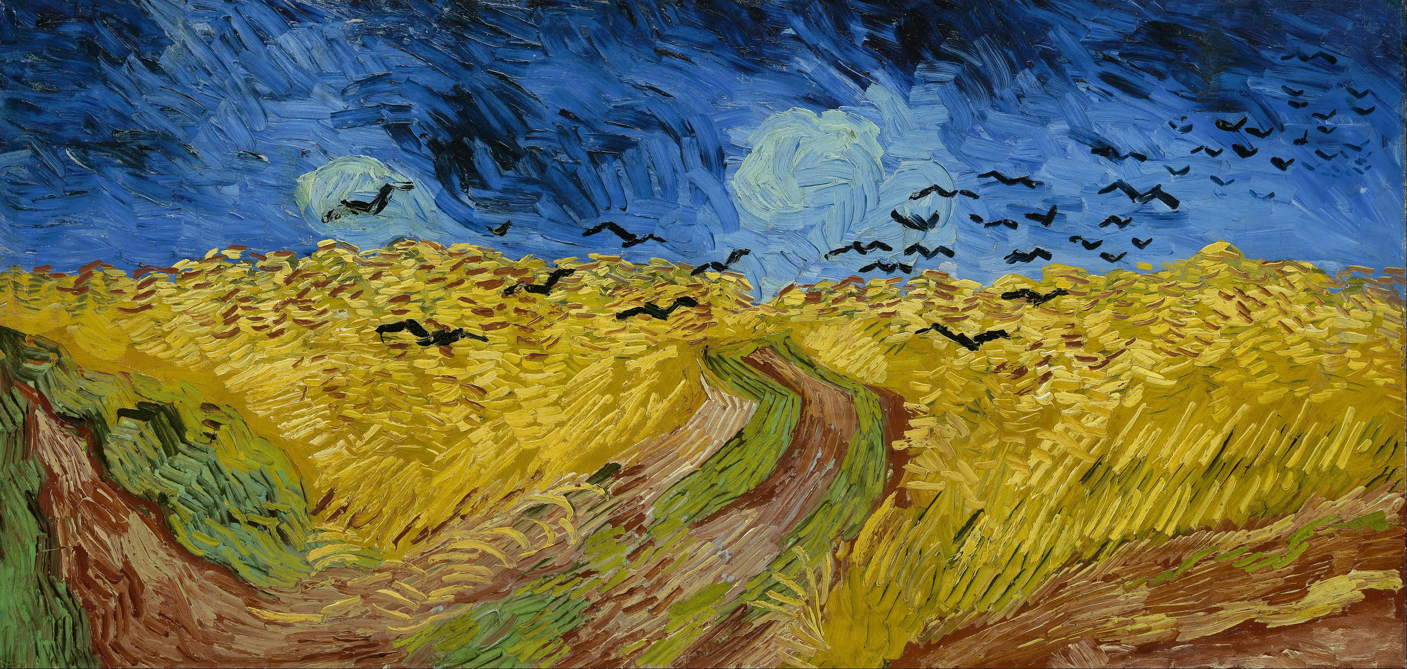 25. Campo di grano con volo di corvi – V. van Gogh (1890) – V.G. Museum, Amsterdam