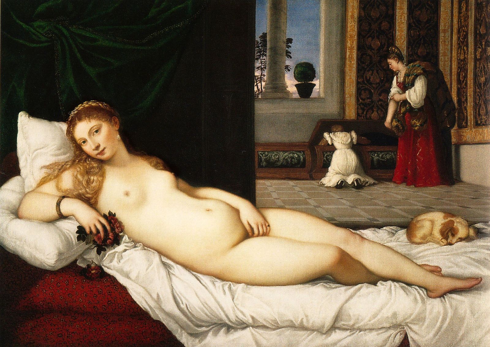 33. Venere di Urbino – Tiziano Vecellio (1534) – Uffizi, Firenze